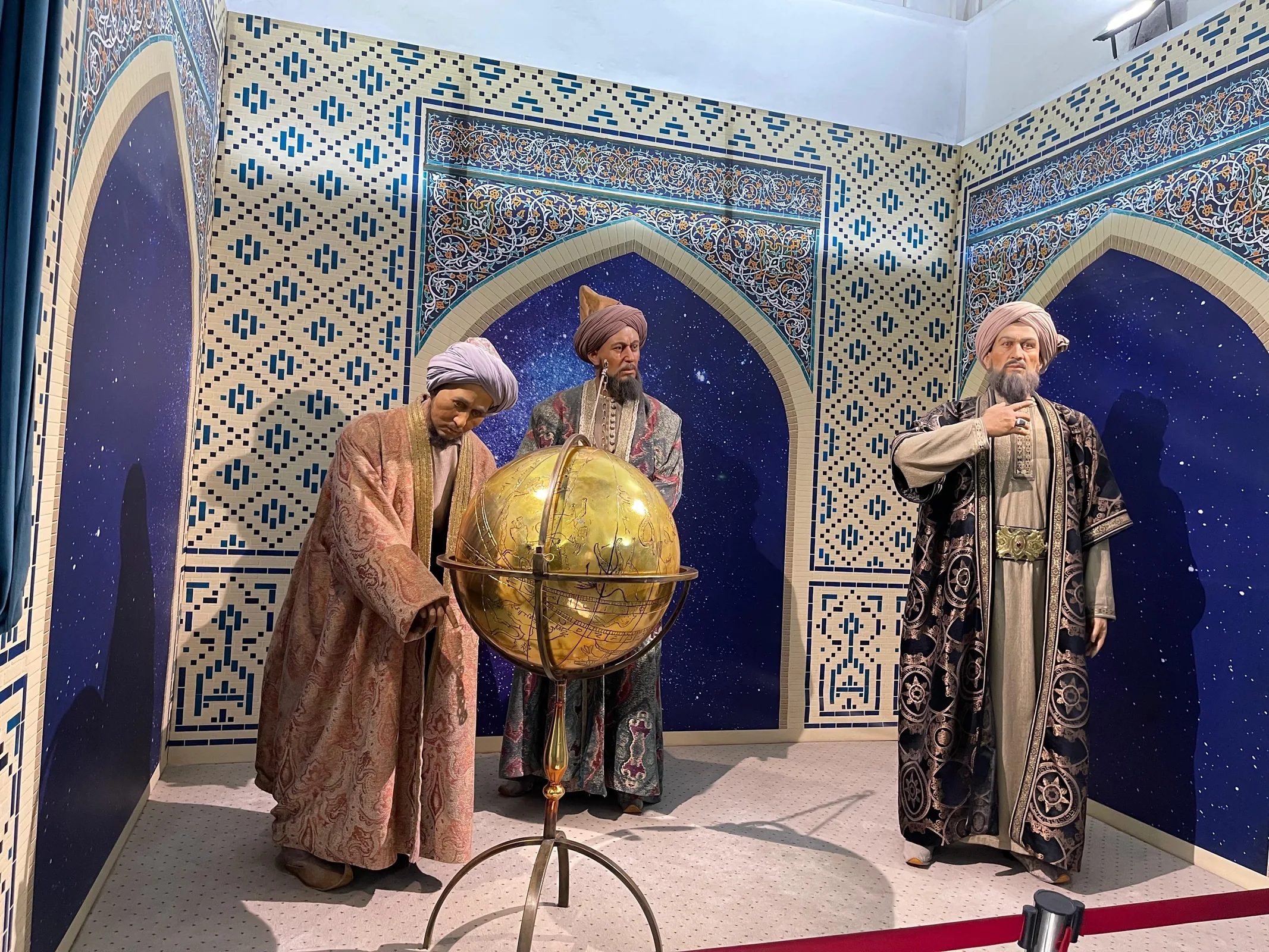 Mirzo Ulugh Bek with mathematicians and astronomers